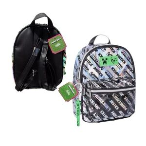 Justice Minecraft Hologram Logo Print Mini Backpack